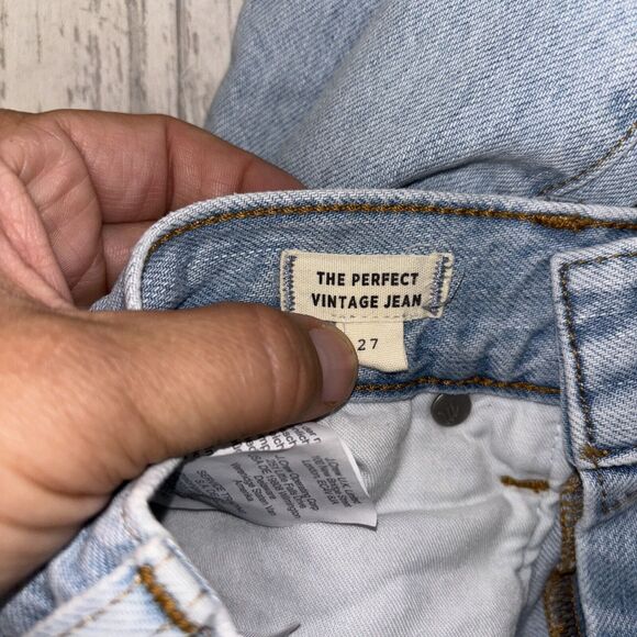 Womens Size 27 Madewell The Perfect Vintage Jeans Light wash EUC - Picture 5 of 6